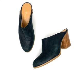 Nine West western dark blue color Hannah mules round toe women's size 8.5